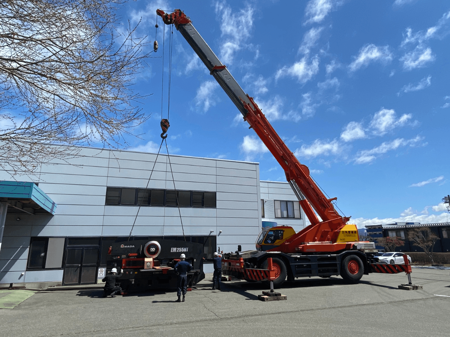 Used forklifts in showroom